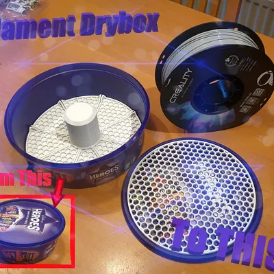 Hộp giữ sợi filament tương thích Reprack làm từ hộp socola