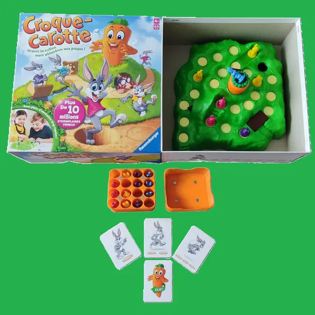 Hộp Đựng Quân Cờ Thỏ Croque Carotte - Image 1