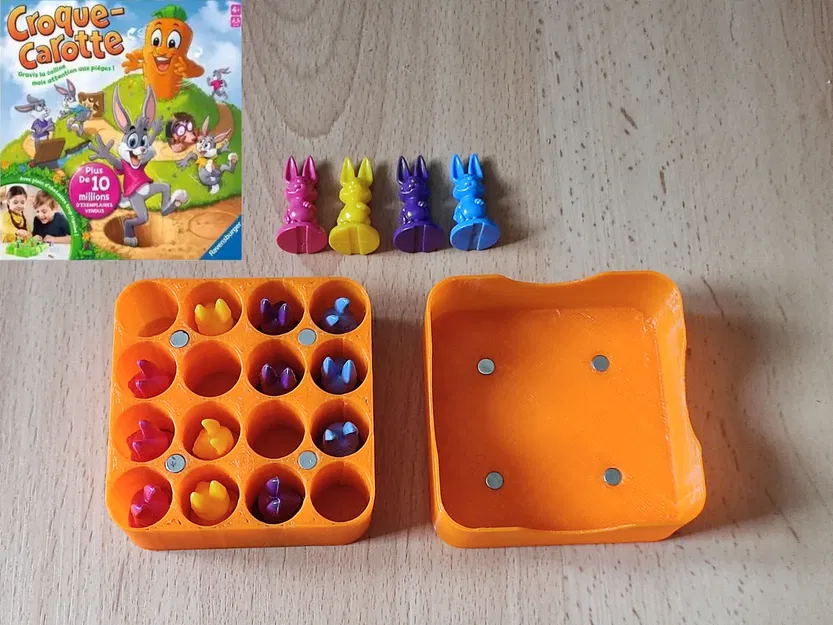 Hộp Đựng Quân Cờ Thỏ Croque Carotte - Image 2