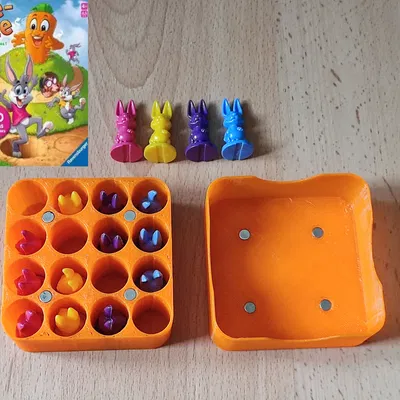 Hộp Đựng Quân Cờ Thỏ Croque Carotte