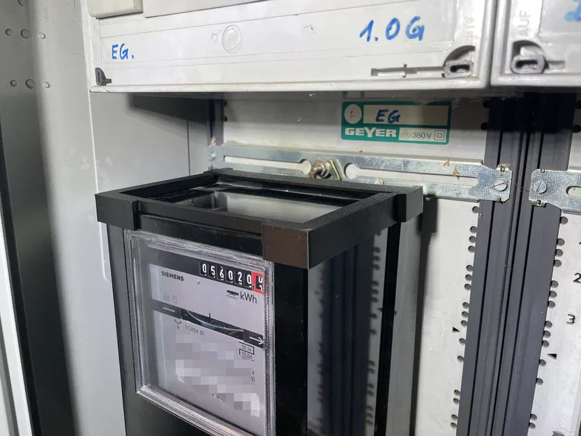 Giá đỡ đồng hồ điện 90° / Stromzähler 90°- AI-on-the-edge Siemens 7CA54 61 - Image 8