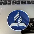 Móc Khóa Adventist Logo Nổi In 2 Màu - Thumbnail 1