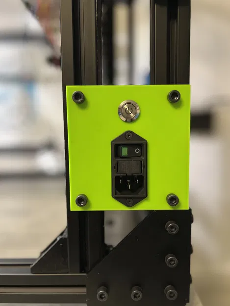 Tấm Gắn Công Tắc Nguồn & LED Schurter DD11 cho V-CORE 3.1 - Image 1