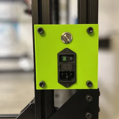 Tấm Gắn Công Tắc Nguồn & LED Schurter DD11 cho V-CORE 3.1