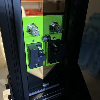 Tấm Gắn Công Tắc Nguồn & LED Schurter DD11 cho V-CORE 3.1