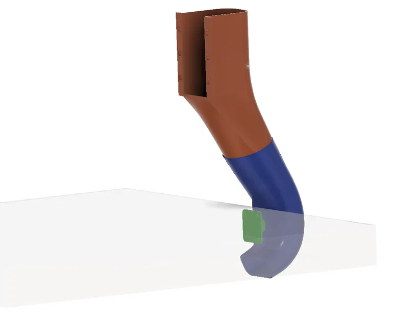 Máng lọc Bambu (Poop Chute) có Máng Trả cho Bàn Ikea Lack - Image 2