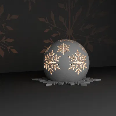 Chân Nến Hình Bông Tuyết Độc Đáo Cho Giáng Sinh