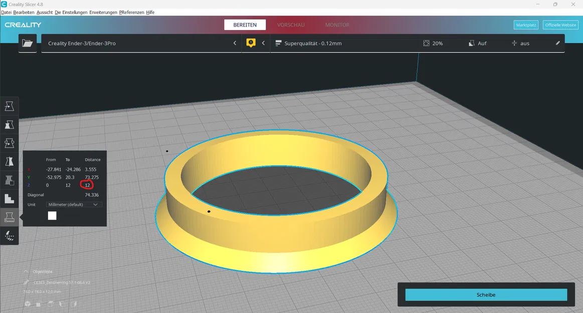 Cục Canh Mâm 57.1mm ra 66.6mm - Hub Centric Ring - Image 2