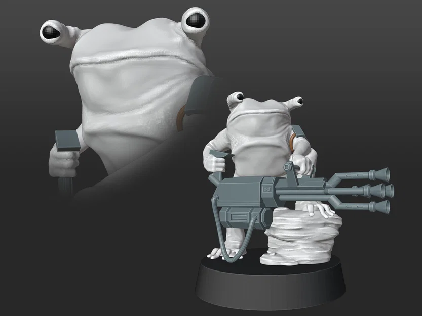 Quái Vật Ếch Vũ Khí Nặng (Pre-Supported) (Tỉ Lệ Star Wars Legion) - Image 1