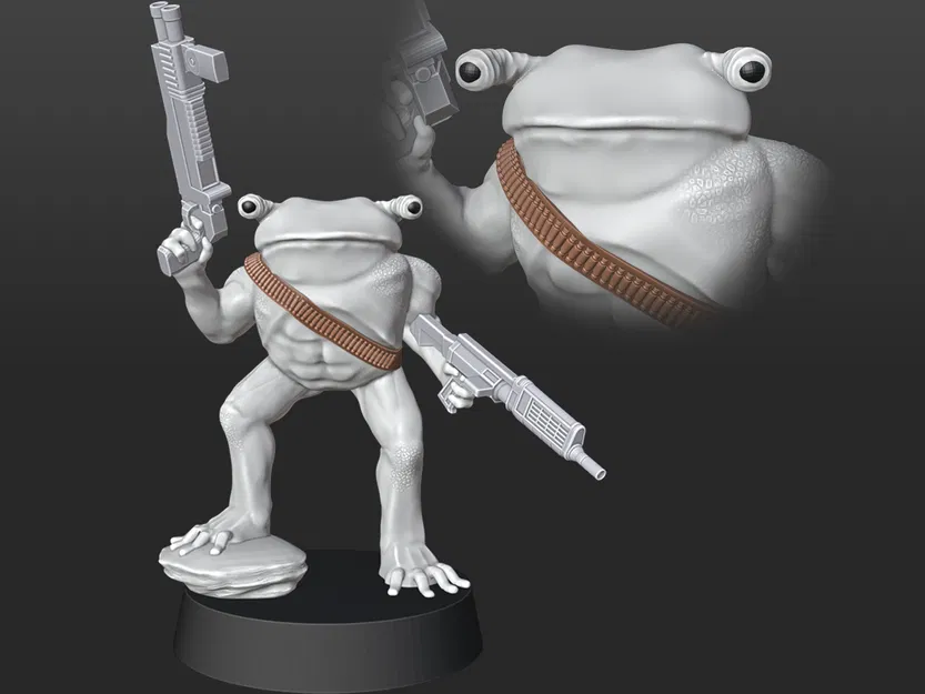 Ếch Lực Lưỡng Alien (Pre-Supported) (Tỷ Lệ Star Wars Legion) - Image 1