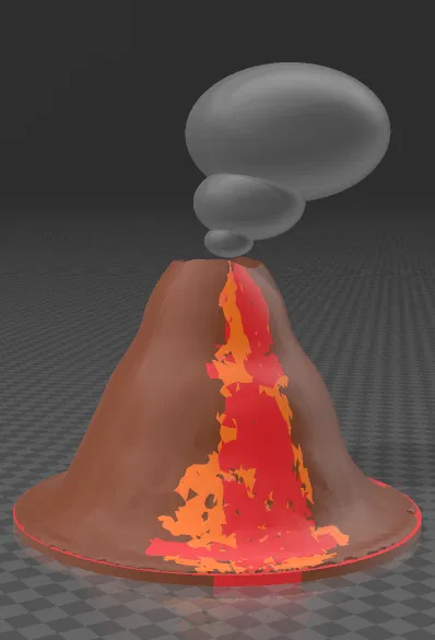 Volcan 3D - Mô Hình Núi Lửa Cho Dự Án Khoa Học - Image 1