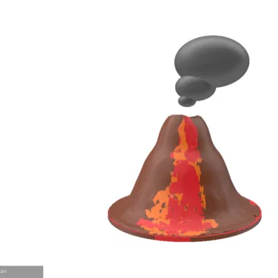 Volcan 3D - Mô Hình Núi Lửa Cho Dự Án Khoa Học