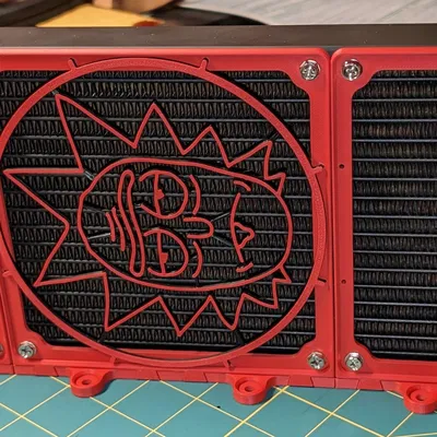 Giá đỡ tản nhiệt vuông góc 140mm