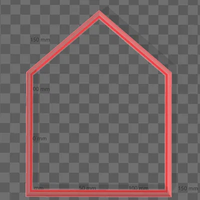 Khuôn Cắt Bánh Gừng Hình Ngôi Nhà