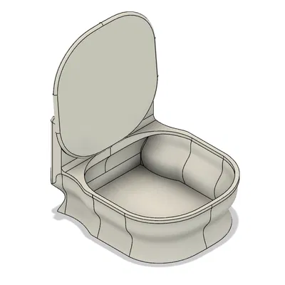 Thùng Rác Hình Toilet Cho Máy Bambu Labs A1