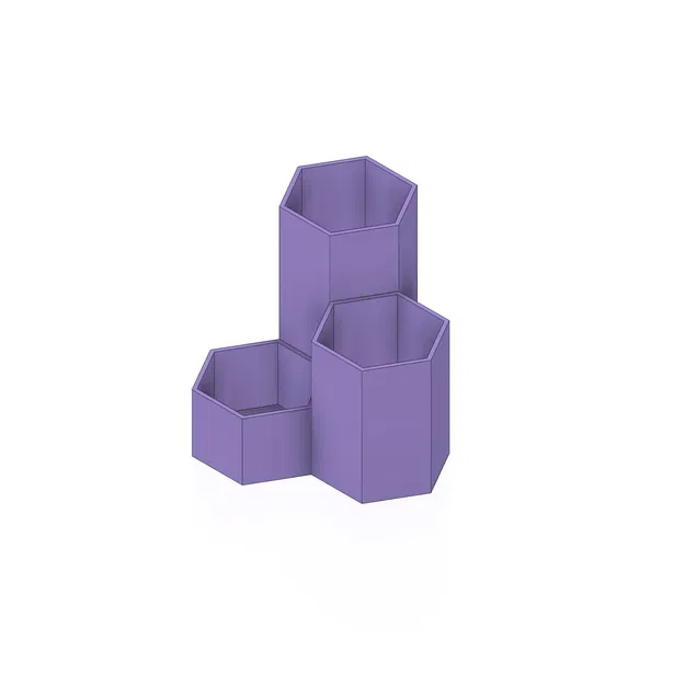 Kệ Đựng Bút Hình Lục Giác, Kệ Cắm Bút Để Bàn, Kệ Đựng Cọ Trang Điểm Hình Tổ Ong Hình Học - Image 1