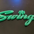 Logo "Swinger" xe Dodge Dart 1970-1975 - Thumbnail 1