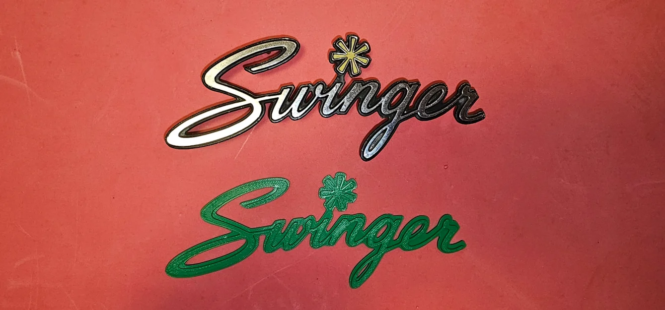 Logo "Swinger" xe Dodge Dart 1970-1975 - Image 2