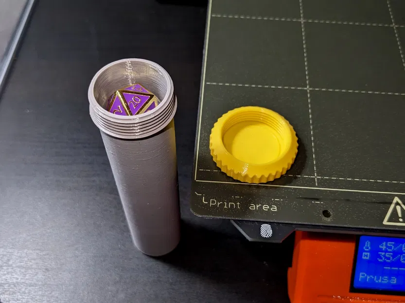 Hộp Đựng Xúc Xắc D&D Kiểu Ống Vặn Nắp - Image 4