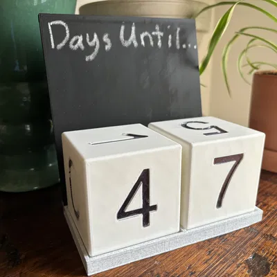 Khối Đếm Ngược Kiểu Bảng Phấn