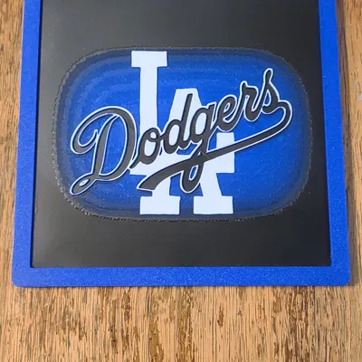 LA Dodgers Hueforge - Mẫu In 3D Đổi Màu