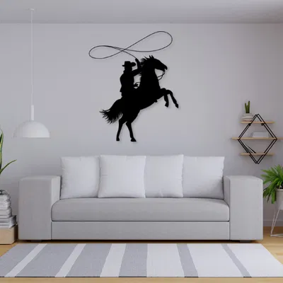 Mô Hình Cowboy Silhouette Treo Tường
