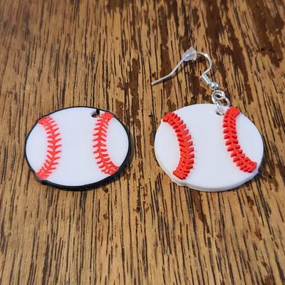 Hoa tai bóng chày hoop và stud