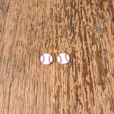 Hoa tai bóng chày hoop và stud