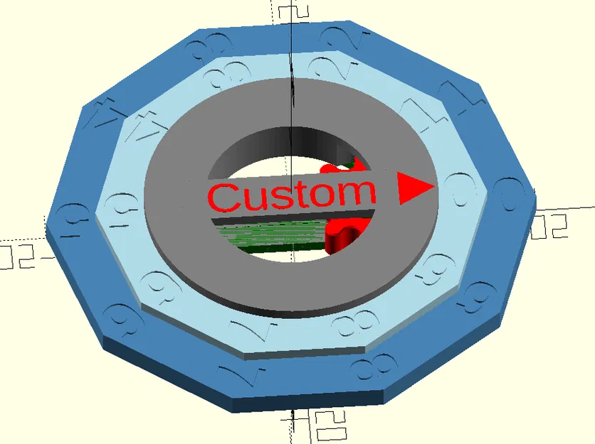 Tâm Tùy Chỉnh Cho Bộ Đếm Đĩa Có Bánh Răng - Image 1