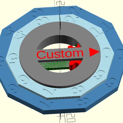 Tâm Tùy Chỉnh Cho Bộ Đếm Đĩa Có Bánh Răng