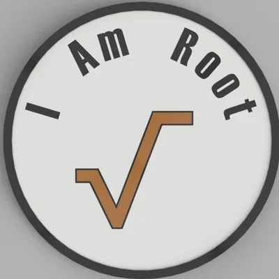 Ly Gỗ "I am Root" - Coaster Đa Sắc Vui Nhộn