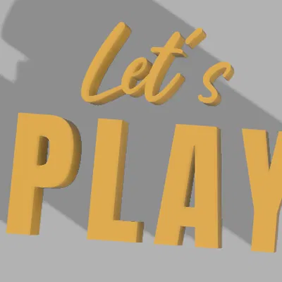 Chữ 'Let's Party' Độc Đáo Cho Mọi Bữa Tiệc