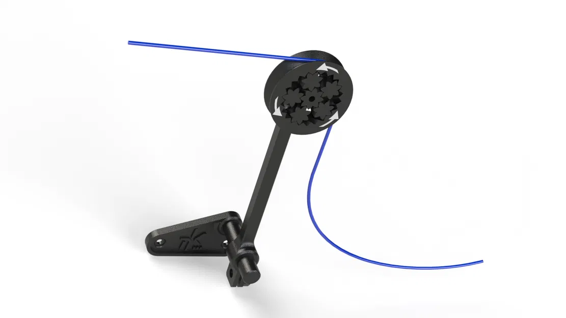 Bánh xe dẫn vật tư ngoài BambuLAB X1C - Image 1