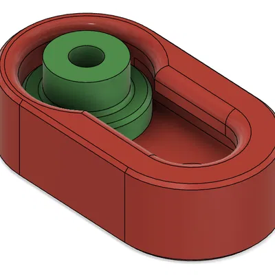 Giá treo tường hình lỗ khóa đơn giản