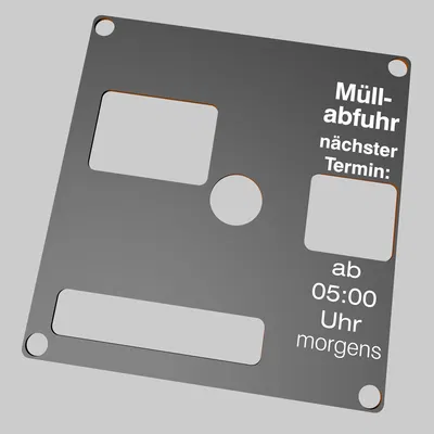 Biển Báo Lịch Lấy Rác Terminator