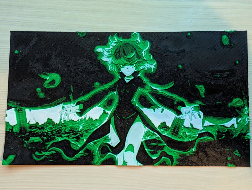 Tornado, One Punch Man - HueForge - Image 1