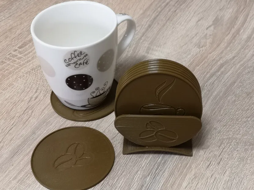 Đế lót ly & giá đỡ - Bộ sưu tập cà phê - Image 1