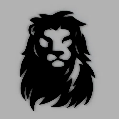 Tranh Tường Đầu Sư Tử - Löwenkopf Wandbild - Image 1