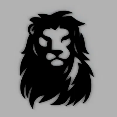 Tranh Tường Đầu Sư Tử - Löwenkopf Wandbild