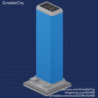 GreebleCity: Set 01 (Phiên bản 2024) - Mô hình thành phố sắc màu