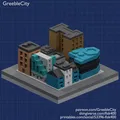 GreebleCity: Set 01 (Phiên bản 2024) - Mô hình thành phố sắc màu - Thumbnail 8