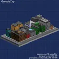 GreebleCity: Set 01 (Phiên bản 2024) - Mô hình thành phố sắc màu - Thumbnail 12