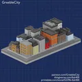 GreebleCity: Set 01 (Phiên bản 2024) - Mô hình thành phố sắc màu - Thumbnail 14