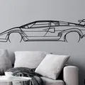 Tranh Treo Tường Hình Silhouette Lamborghini Countach - Thumbnail 1