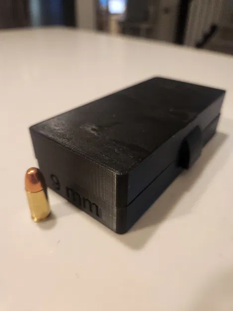 Hộp Đựng 50 Viên Đạn 9mm. Bản Lề In Được. - Image 1