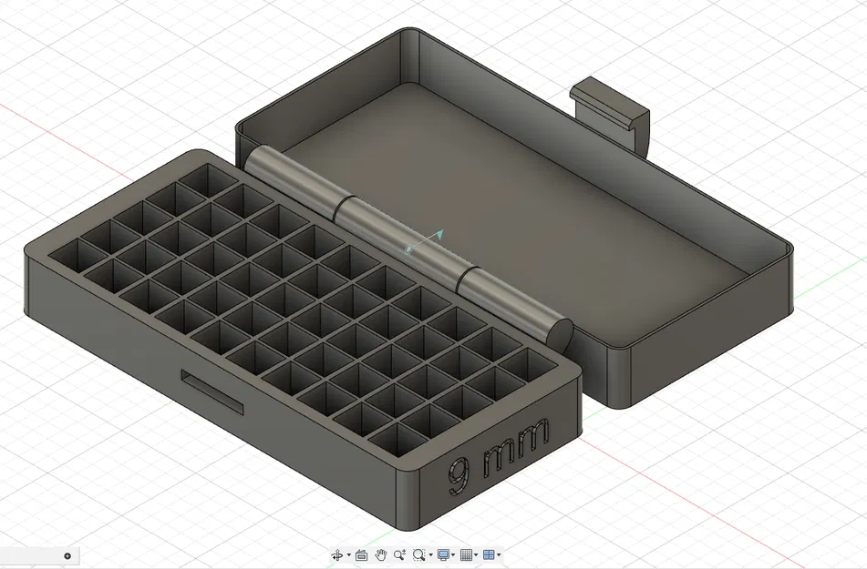 Hộp Đựng 50 Viên Đạn 9mm. Bản Lề In Được. - Image 5