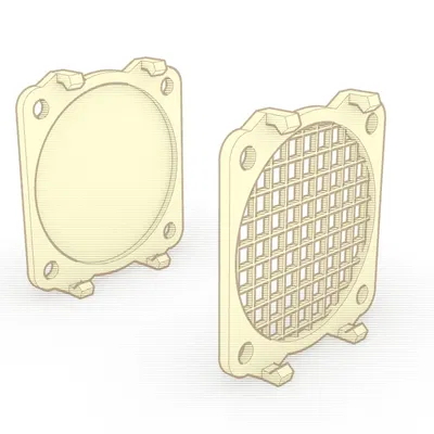 Màn Lọc Chống Tắc Quạt 40x10 Gắn Ngoài