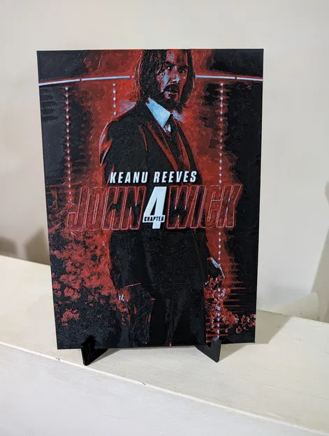 Mô Hình John Wick/Keanu Reeves HueForge - Image 1