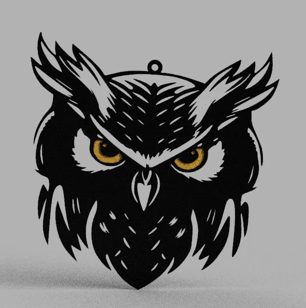 Trang trí tường hình cú - Image 2