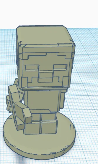 Mô hình Zombie Minecraft cầm kiếm - Image 1